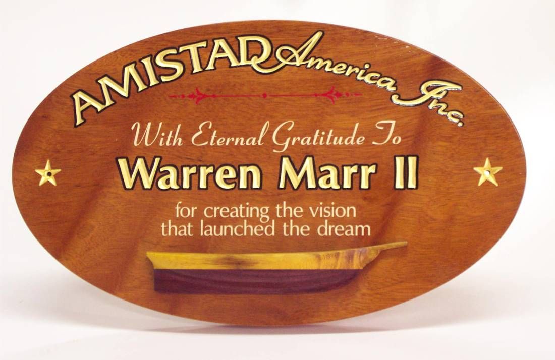 Amistad Marr Plaque