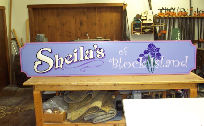 Vinyl & Painted Signs sign project by New England Sign Carvers
