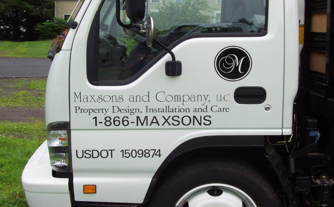 Vehicle Lettering sign project by New England Sign Carvers