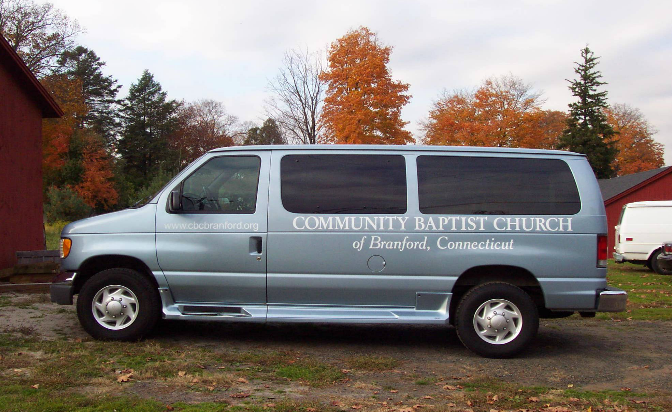 Vehicle Lettering sign project by New England Sign Carvers